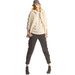 JOE FRESH Cream Faux Fur Coat 🧁